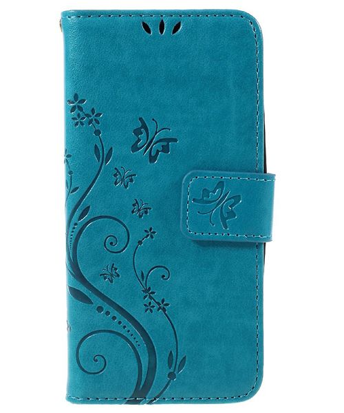 Microsoft Lumia 550 Butterfly Portemonnee Hoes Blauw afbeelding 3