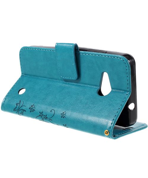 Microsoft Lumia 550 Butterfly Portemonnee Hoes Blauw afbeelding 5