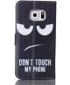 Samsung Galaxy S6 Portemonnee Case Angry Face