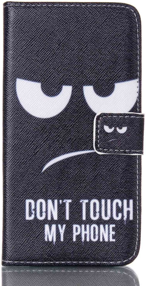 Samsung Galaxy S6 Portemonnee Case Angry Face afbeelding 2
