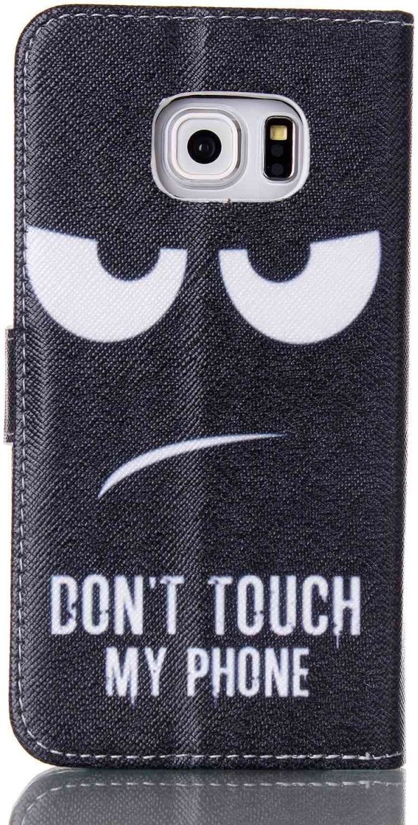 Samsung Galaxy S6 Portemonnee Case Angry Face afbeelding 4
