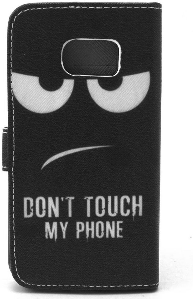 Samsung Galaxy S6 Edge Portemonnee Case Angry Face afbeelding 4