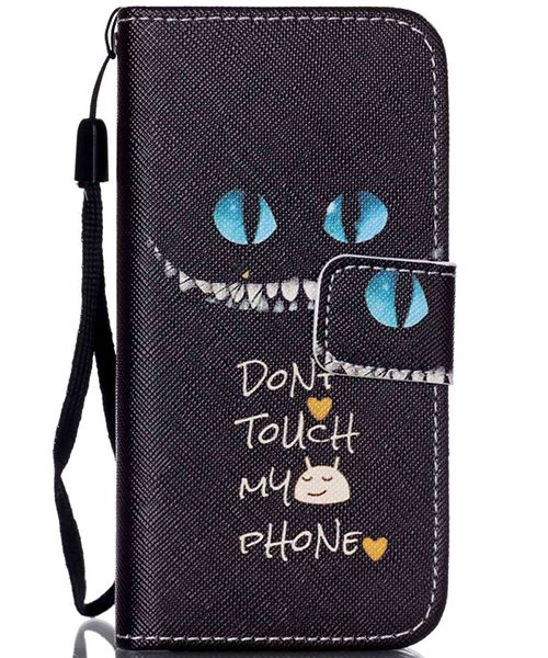 Apple iPhone 5C TPU Portemonnee Case Angry Face afbeelding 1