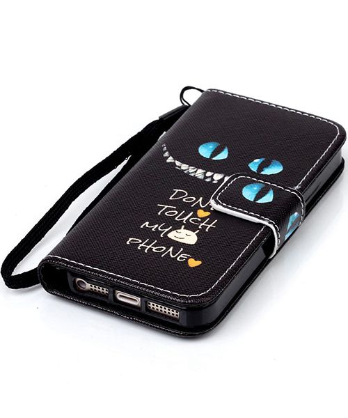 Apple iPhone 5C TPU Portemonnee Case Angry Face afbeelding 6