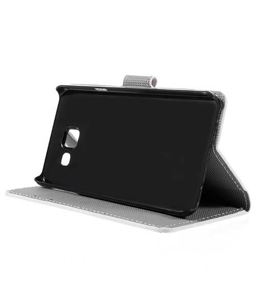 Samsung Galaxy A3 2016 Portemonnee Hoesje Retro Patroon Print afbeelding 4