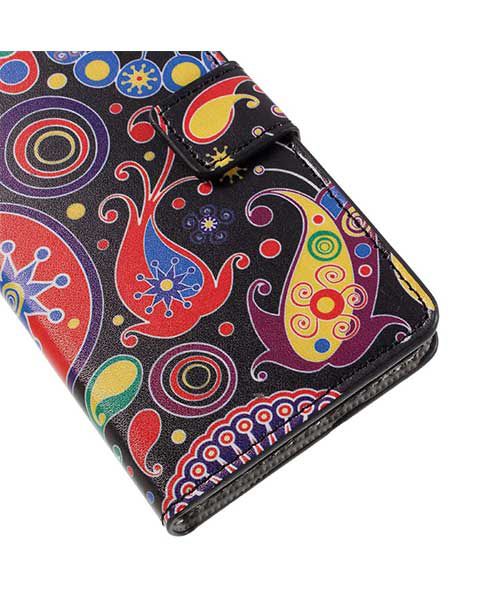 Samsung Galaxy A3 2016 Portemonnee Hoesje Retro Patroon Print afbeelding 7
