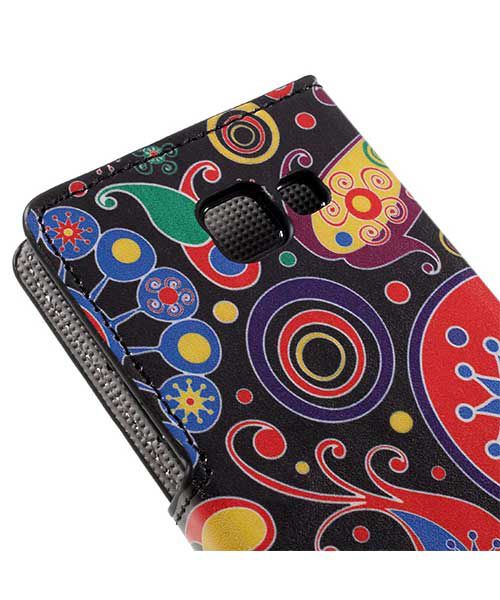Samsung Galaxy A3 2016 Portemonnee Hoesje Retro Patroon Print afbeelding 8