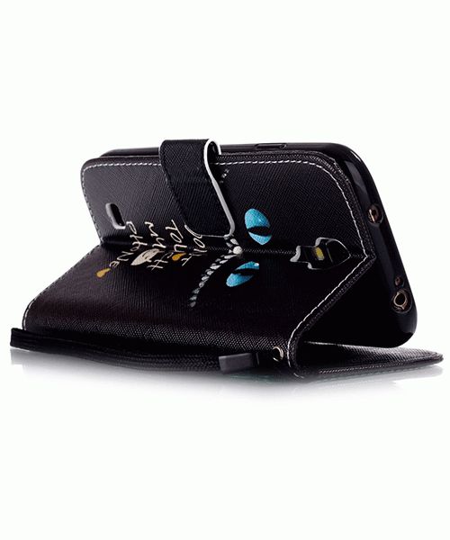 Samsung Galaxy S4 Mini Portemonnee Flip Hoesje Don't Touch My Phone afbeelding 3