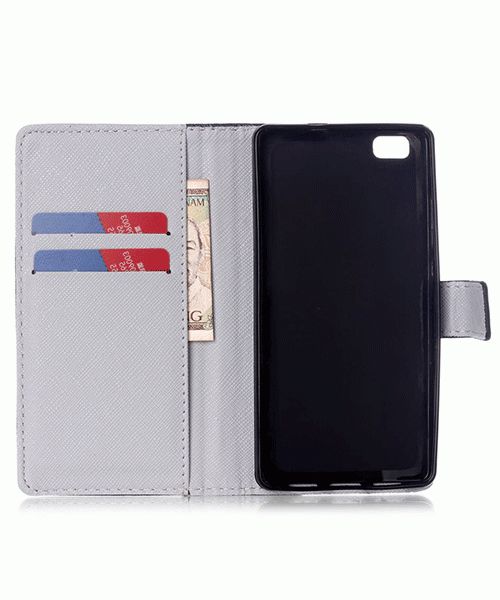 Huawei Ascend P8 Lite Portemonnee Flip Hoesje Print afbeelding 5