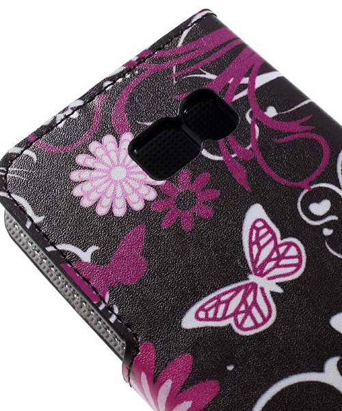 Samsung Galaxy S7 Wallet Hoesje Print Paars Vlinder afbeelding 7