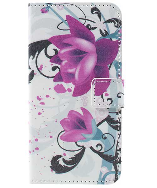 Samsung Galaxy S7 Wallet Hoesje Print Bloemen Lotus afbeelding 3