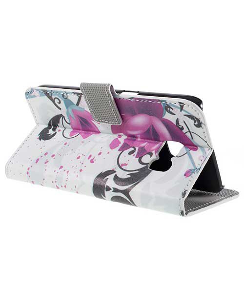 Samsung Galaxy S7 Wallet Hoesje Print Bloemen Lotus afbeelding 5