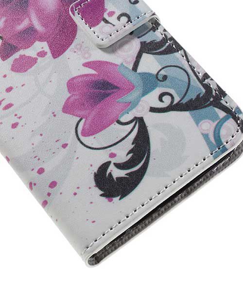 Samsung Galaxy S7 Wallet Hoesje Print Bloemen Lotus afbeelding 6