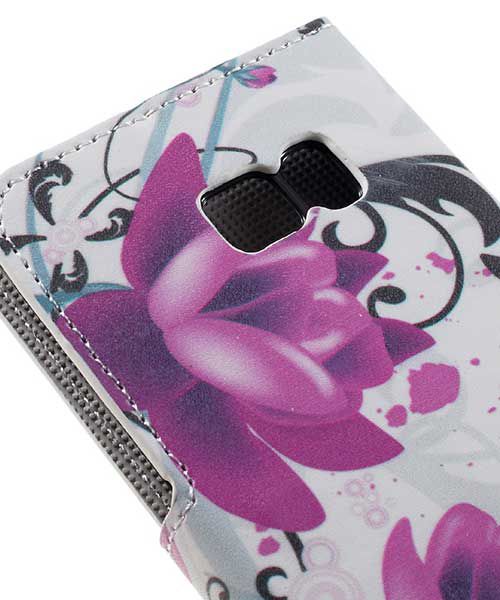 Samsung Galaxy S7 Wallet Hoesje Print Bloemen Lotus afbeelding 7