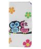 Samsung Galaxy S7 Wallet Hoesje Print Cute Owls