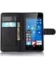 Microsoft Lumia 650 Portemonnee Hoesje Zwart