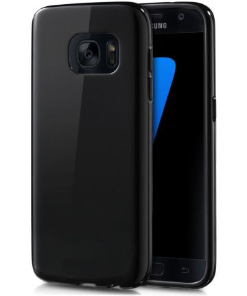 Samsung Galaxy S7 Zacht TPU Hoesje Zwart Hoesjes