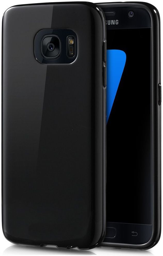 Samsung Galaxy S7 Zacht TPU Hoesje Zwart afbeelding 1