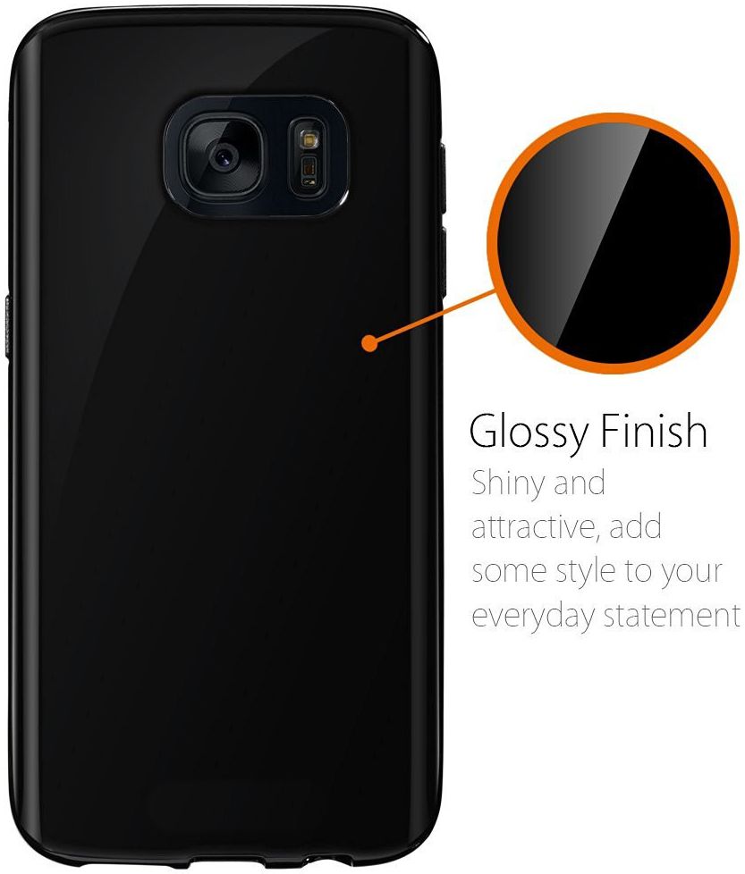 Samsung Galaxy S7 Zacht TPU Hoesje Zwart afbeelding 3