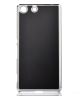 Sony Xperia M5 Brushed Metal Aluminium Plated Hoesje Zwart