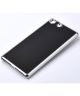 Sony Xperia M5 Brushed Metal Aluminium Plated Hoesje Zwart