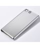 Sony Xperia M5 Brushed Metal Aluminium Plated Hoesje Zilver