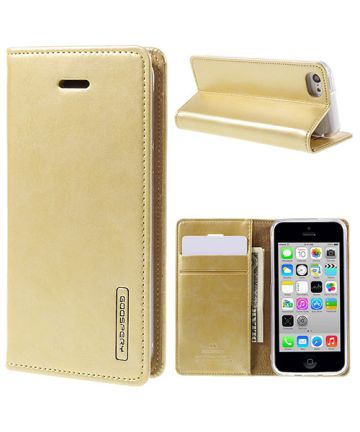 Mercury Wallet Hoesje iPhone 5c Goud Hoesjes