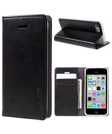 Mercury Wallet Hoesje iPhone 5c Zwart Hoesjes