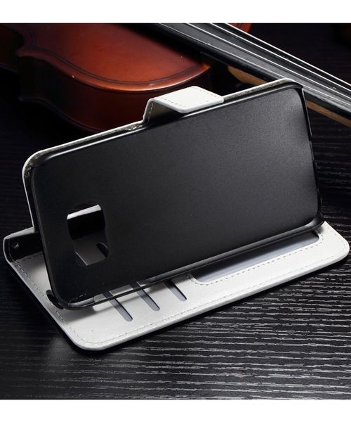 Samsung Galaxy S7 Bookcase Flip Hoesje Met Pasjes Wit afbeelding 2