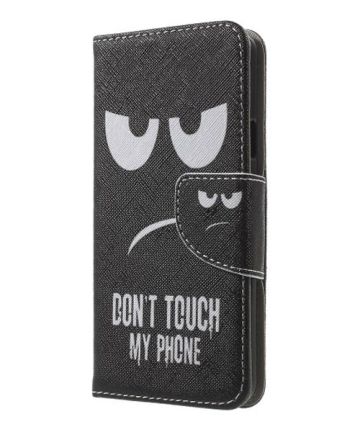 Samsung Galaxy A3 2016 Portemonnee Flip Hoesje Don't Touch My Phone Hoesjes