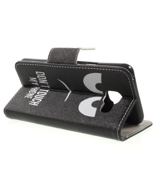 Samsung Galaxy A3 2016 Portemonnee Flip Hoesje Don't Touch My Phone afbeelding 4