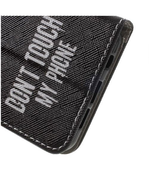 Samsung Galaxy A3 2016 Portemonnee Flip Hoesje Don't Touch My Phone afbeelding 6