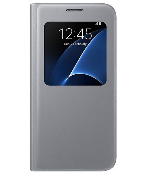 Samsung Galaxy S7 S-View Cover Zilver Origineel afbeelding 1