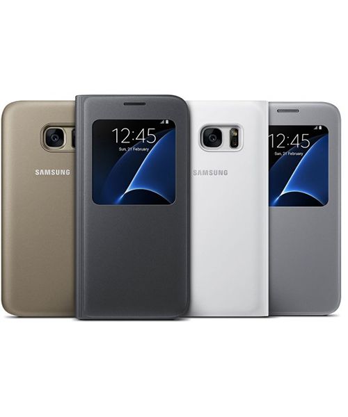 Samsung Galaxy S7 S-View Cover Zilver Origineel afbeelding 4