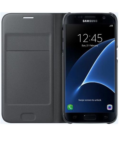 Samsung Galaxy S7 Portemonnee Hoesje Zwart Origineel afbeelding 2
