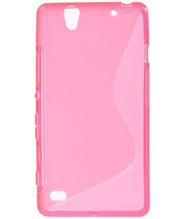 Sony Xperia C4 S-Shape TPU Case Roze Hoesjes