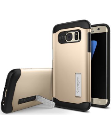 Spigen Slim Armor Samsung Galaxy S7 Edge Hoesje Gold Hoesjes