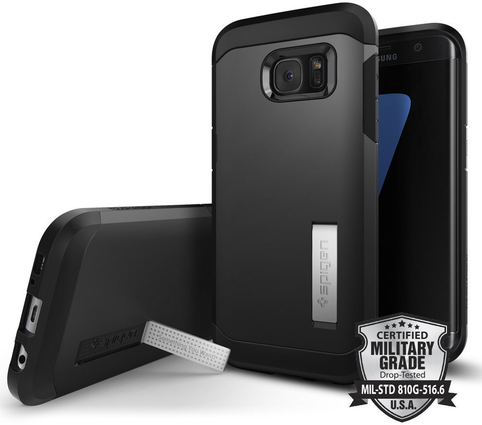 Spigen Tough Armor Hoesje Samsung Galaxy S7 Edge Black afbeelding 1
