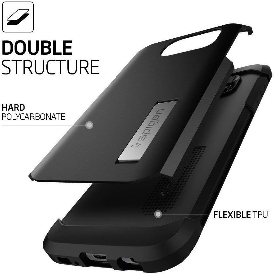 Spigen Tough Armor Hoesje Samsung Galaxy S7 Edge Black afbeelding 5