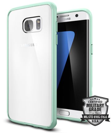 Spigen Ultra Hybrid Hoesje Samsung Galaxy S7 Edge Mint Hoesjes