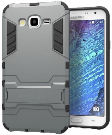 Samsung Galaxy J5 Hybride Kickstand Cover Grijs Hoesjes