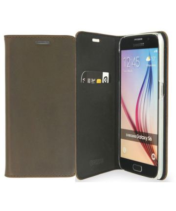 Valenta Classic Style Samsung Galaxy S6 Hoesje Leer Bookcase Bruin Hoesjes