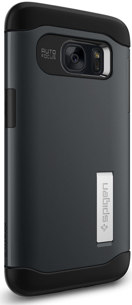 Spigen Slim Armor Case Samsung Galaxy S7 Metal Slate afbeelding 9
