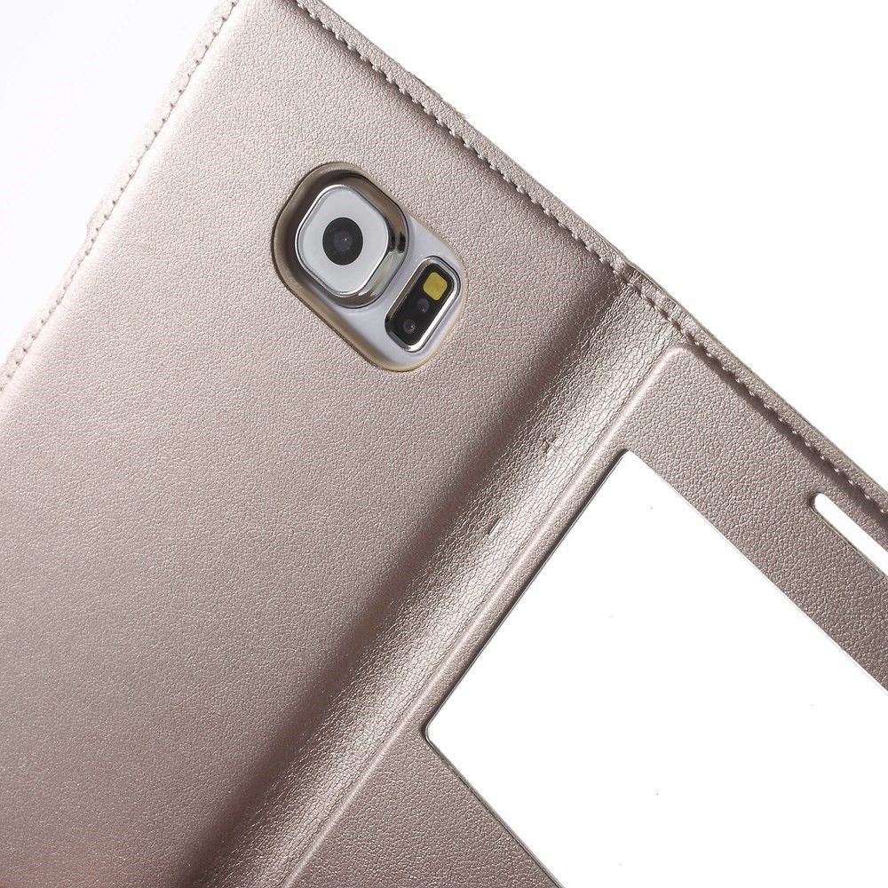 Samsung Galaxy S6 Window View Hoesje Goud afbeelding 5