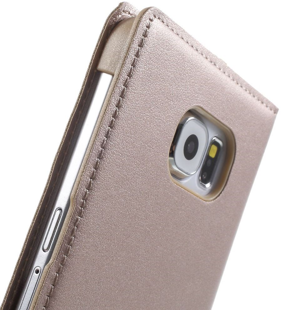 Samsung Galaxy S6 Window View Hoesje Goud afbeelding 7