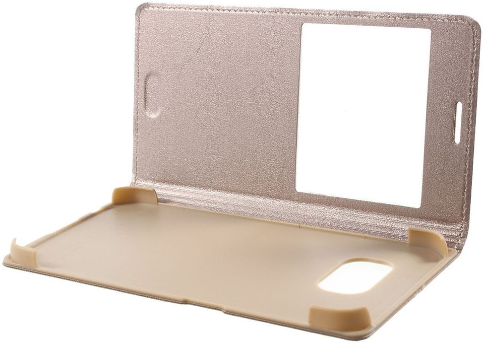 Samsung Galaxy S6 Window View Hoesje Goud afbeelding 9