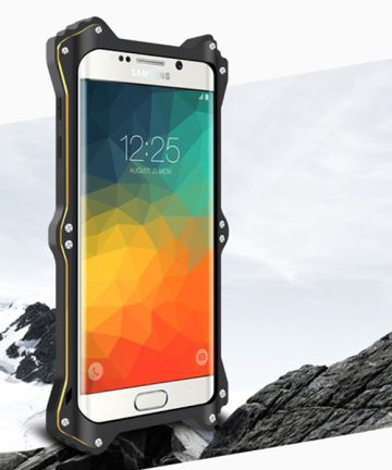 Love Mei MK2 Hybride Metal Hoesje Samsung Galaxy S6 Edge Plus Zwart Hoesjes