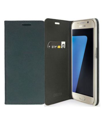 Valenta Style Samsung Galaxy S7 Edge Hoesje Leer Bookcase Blauw Hoesjes