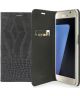 Valenta Style Samsung Galaxy S7 Edge Hoesje Leer Bookcase Kroko