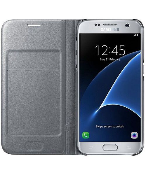 Samsung Galaxy S7 Led View Hoesje Zilver Origineel afbeelding 2